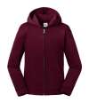 266B Russell Athletic Kids Authentic Zip Hooded Sweatshirt Burgundy colour image